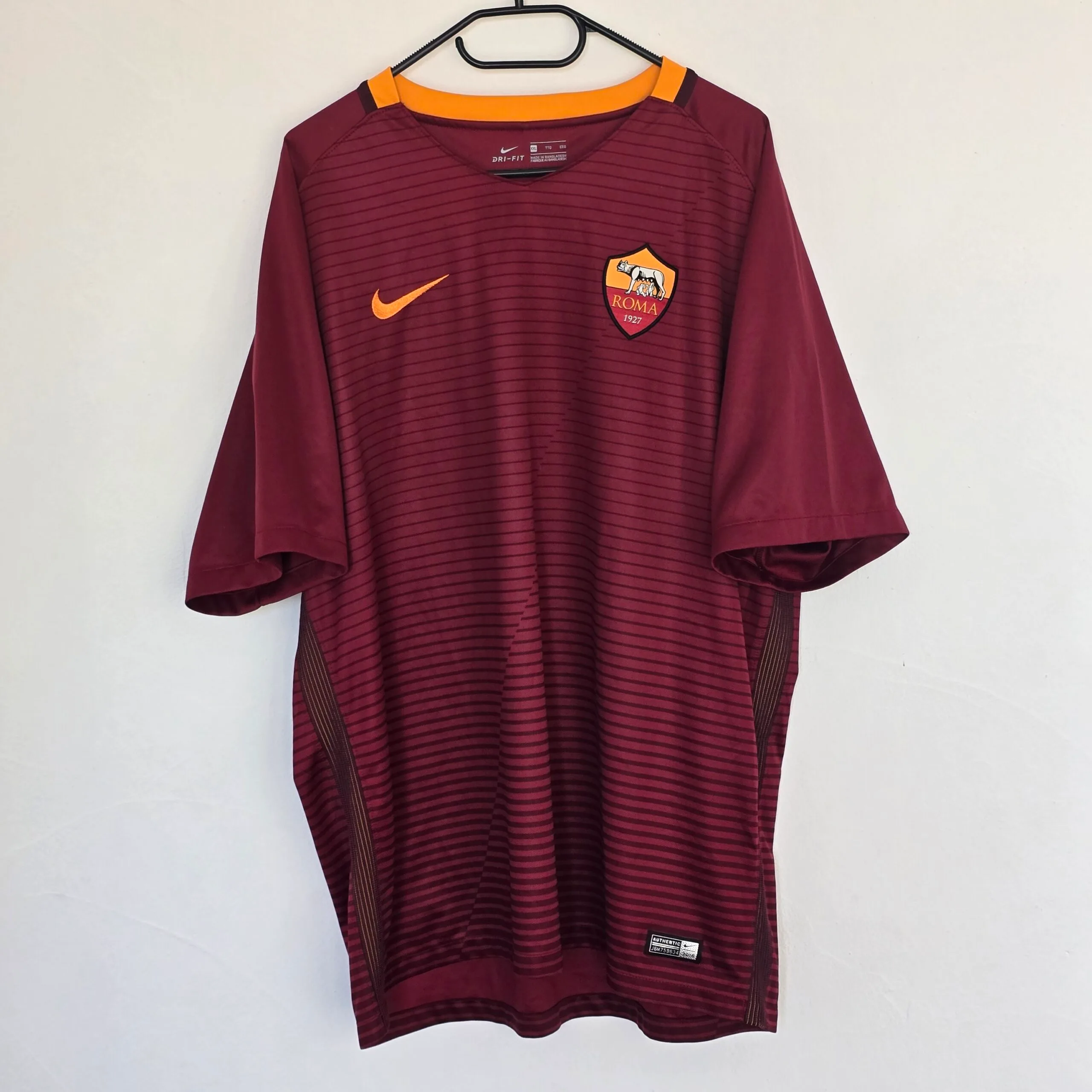 2016-17 Roma Home Shirt Strootman #6 -  (XXL) - Imagen 2