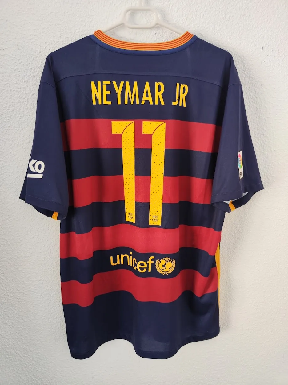 2015-16 FC Barcelona Home Shirt – Neymar Jr #11 – (XXL)