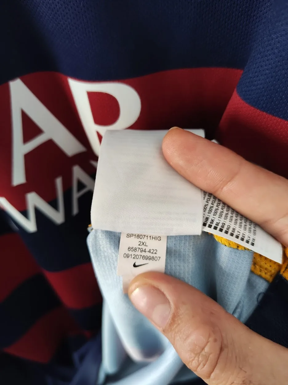 2015-16 FC Barcelona Home Shirt – Neymar Jr #11 – (XXL) - Imagen 6
